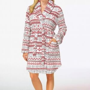 Snow Fairisle Robe By Beautyrest